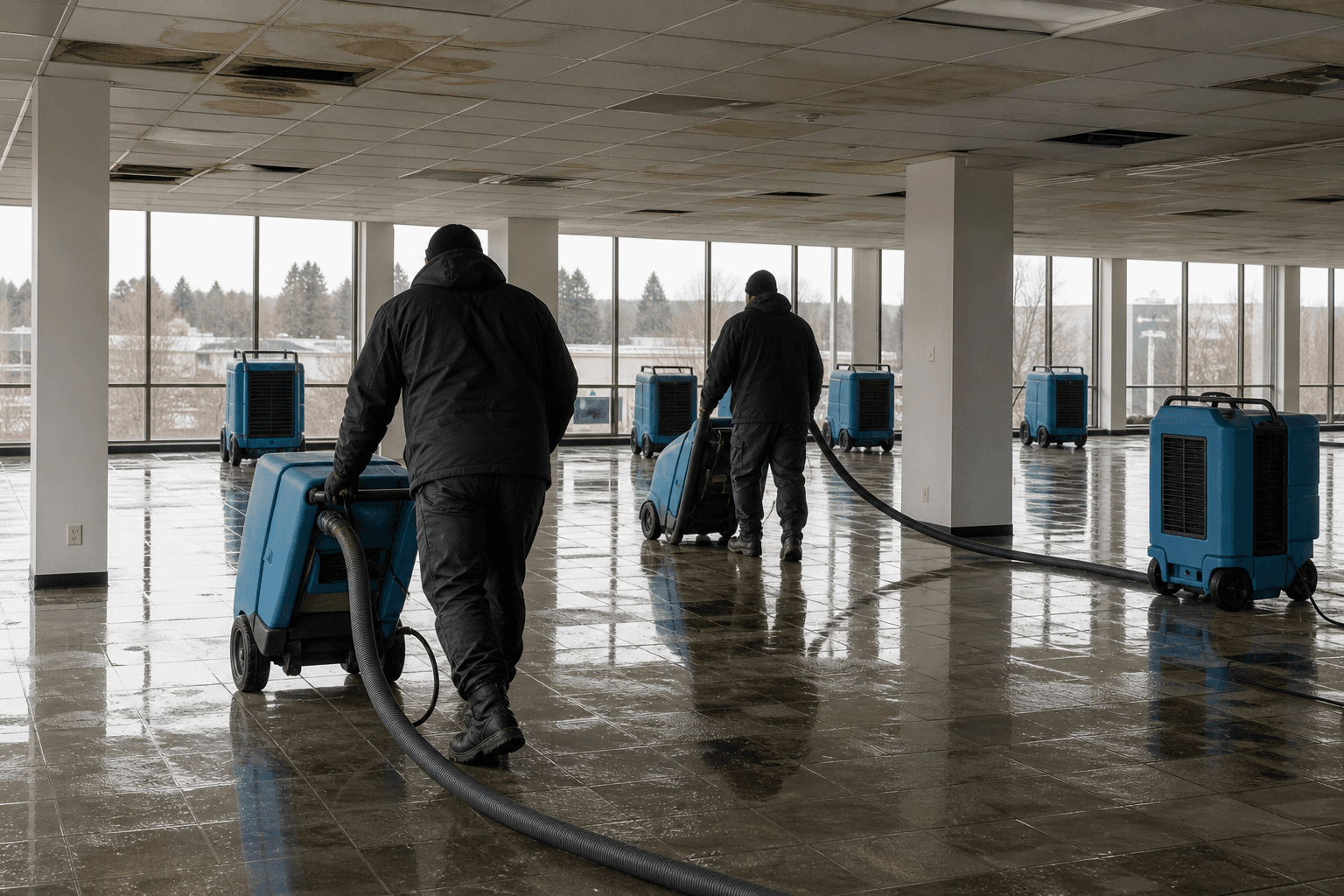 Commercial Water Damage Restoration in Burnaby